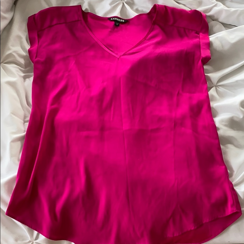 Express Shortsleeved Silk Dress Shirt